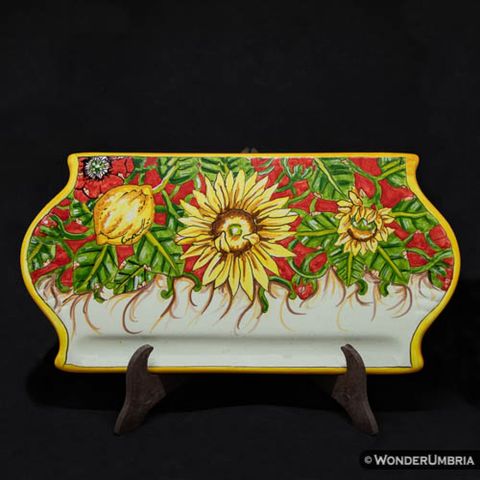 vassoio portaformaggio in ceramica Umbra