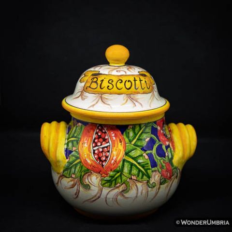 biscottiera ceramica di deruta