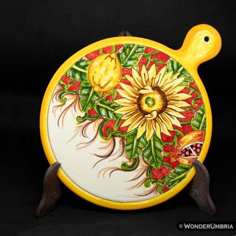 sottopentola in ceramica di Deruta