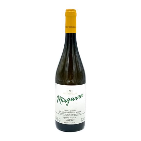 minganna vino bianco trebbiano spoletino villa mongalli