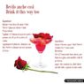 red velvet liquore ai petali di rosa preparazione per cocktails